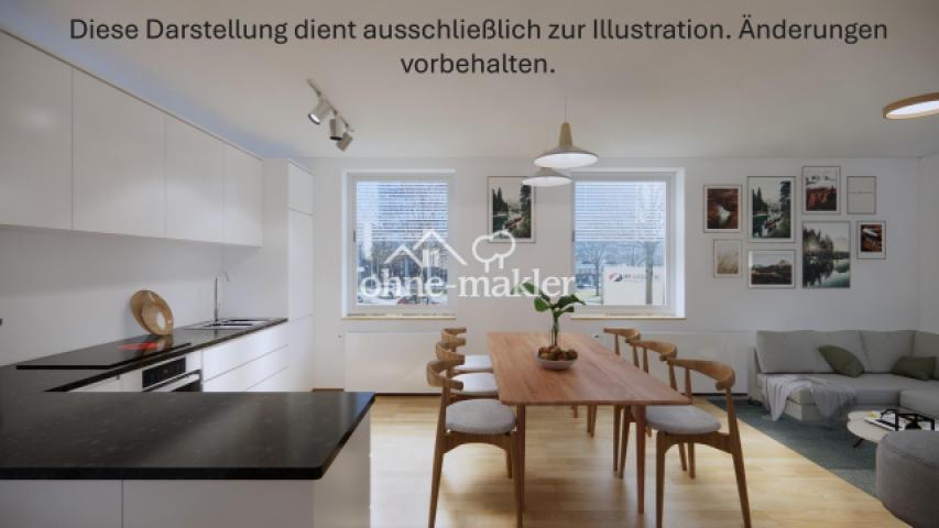 offene Küche und Wohnraum