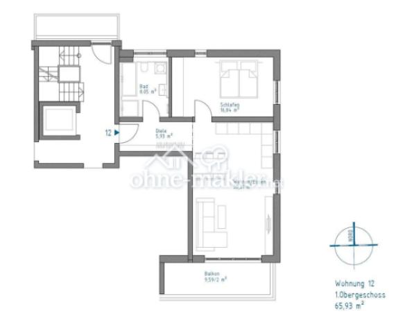 Grundriss mit ca.-Angaben WF