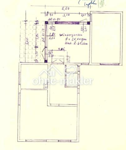 Grundriss Anbau Wintergarten