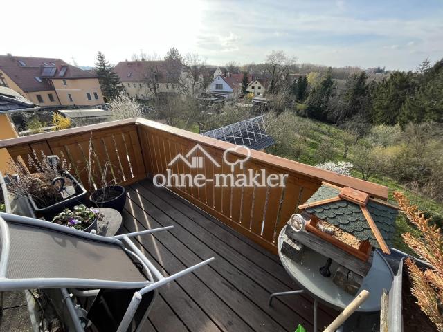 Blick vom Balkon