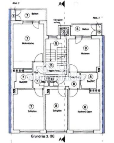 Grundriss Wohnung Nr. 7