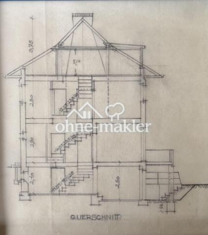 Querschnitt, gebaut o. Balkon