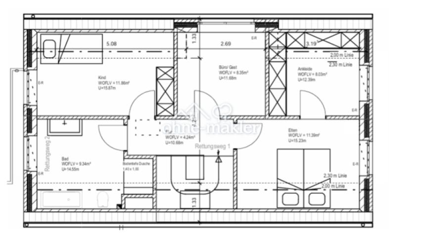 Grundriss Dachgeschoss