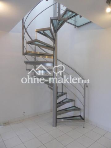 Wendeltreppe  Edelstahl/Glas