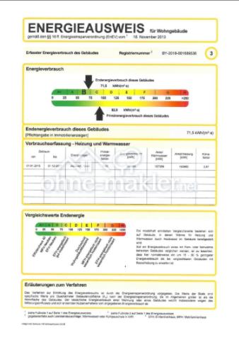 Energieausweis B !!