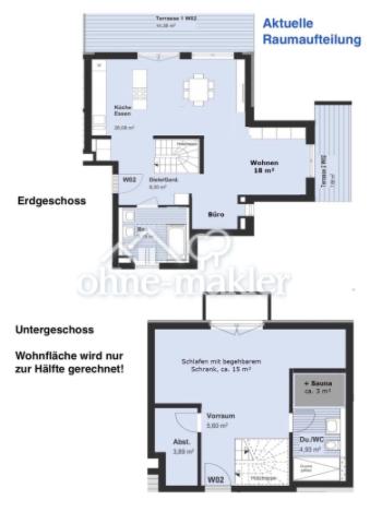 Aktuelle Raumaufteilung