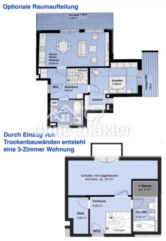 Mögliche Raumaufteilung