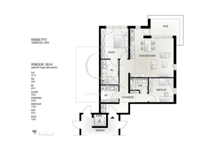 Grundriss Wohnungstyp 07