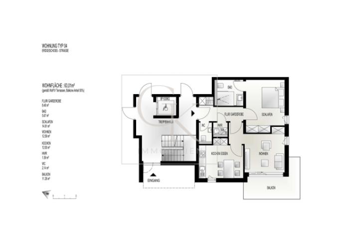 Grundriss Wohnungstyp 04