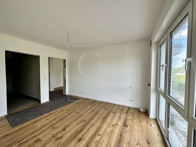 Schlafzimmer mit Bad en suite & Blick auf den Rhein