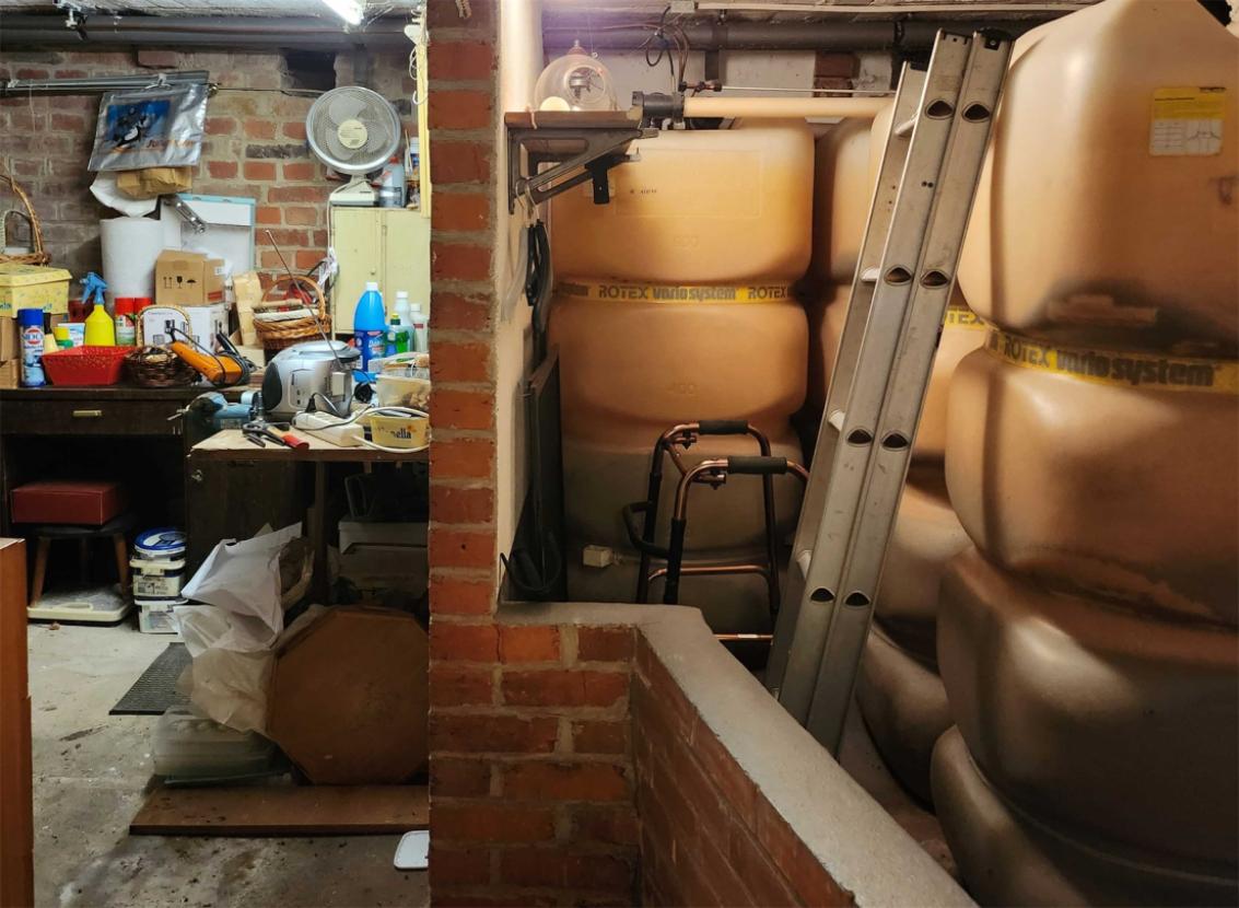 Keller-mit-Öltanks