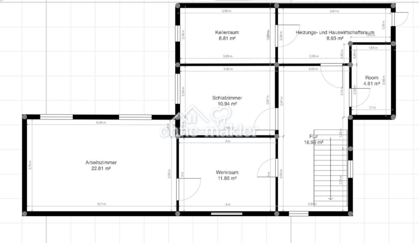 Grundriss Souterrain