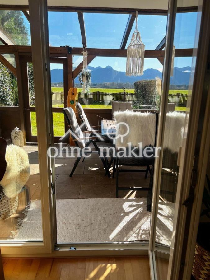 Ausblick auf Terrasse