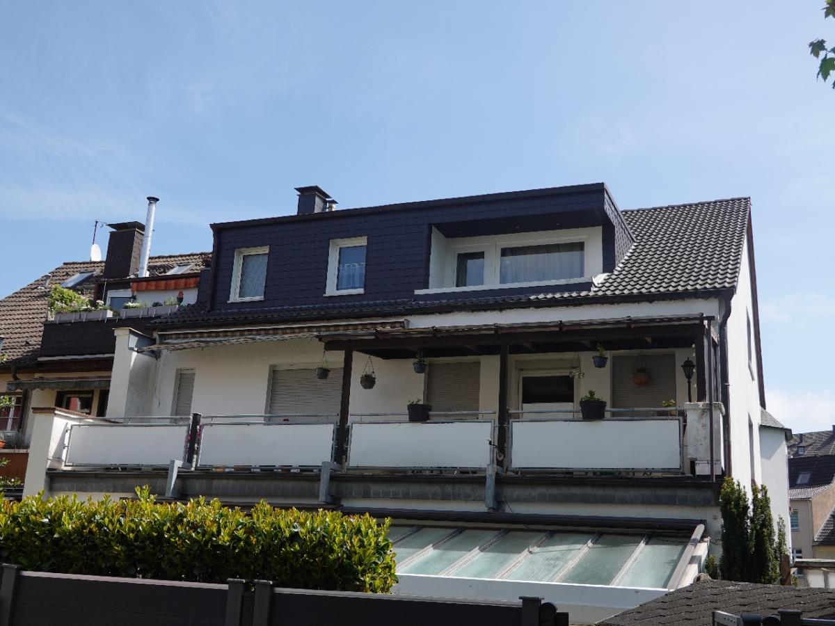 Balkonansicht auf der Hausrückseite