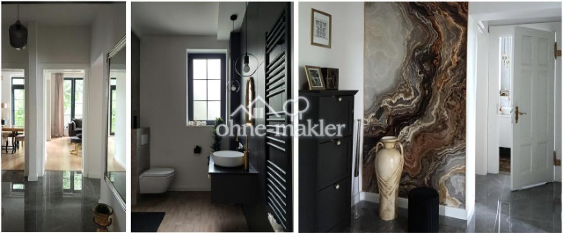 Badezimmer 1 und Flur im EG