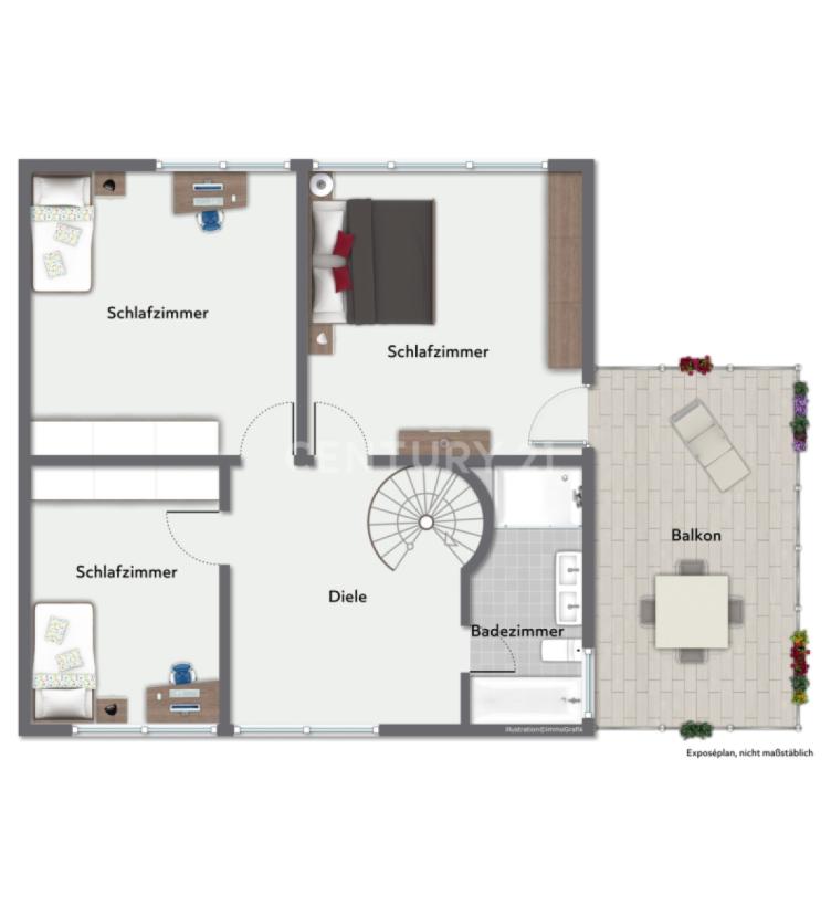 Grundriss Obergeschoss