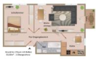 Grundriss 2R, 2.OG re mit Balkon