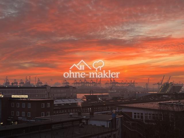 Blick von Terrasse abend