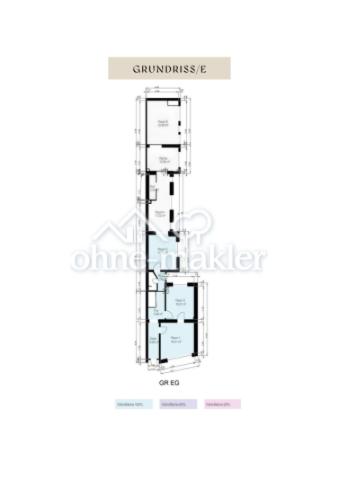 Grundriss EG Weiß Nutzfläche