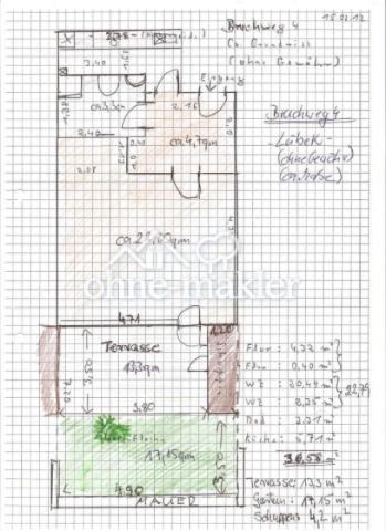 ETW,Terrasse, Garten, T-Garage