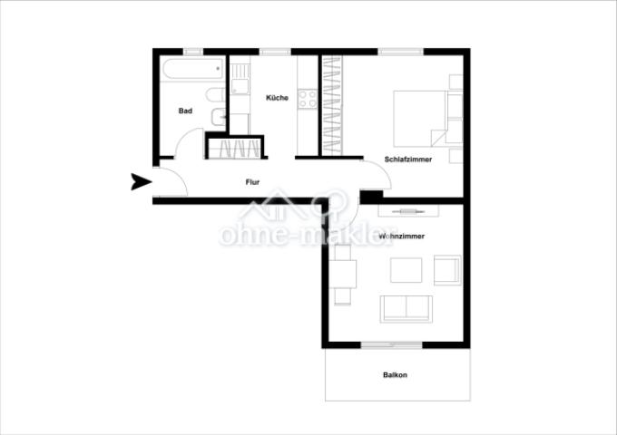 Grundriss Wohnung 1