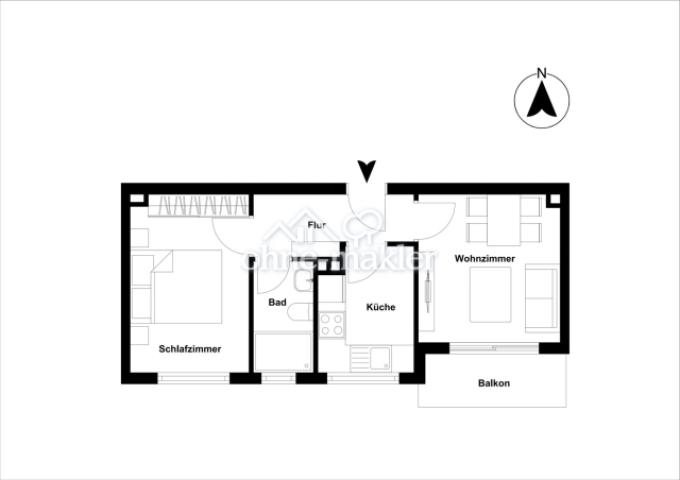 Grundriss Wohnung 2 - tbd