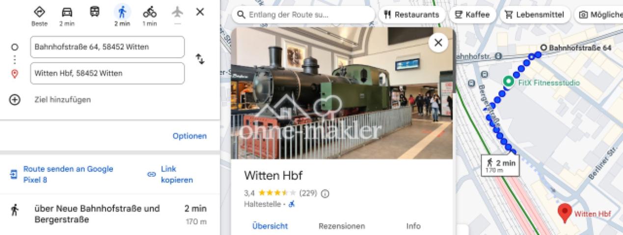 Nähe zum Bahnhof