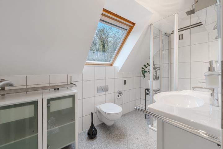 Ansicht Bad mit Dusche Dachgeschoss