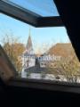 Ausblick aus Dachbodenfenster