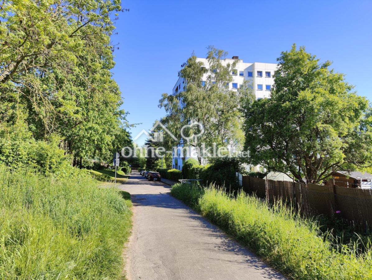 Blick aufs Haus von den Gärten