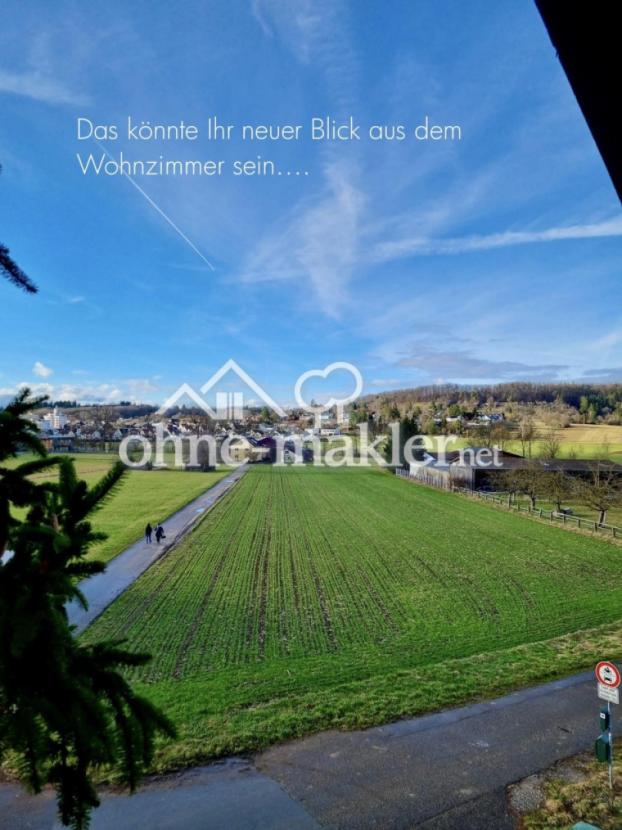 Blick aus dem Wohnbereich