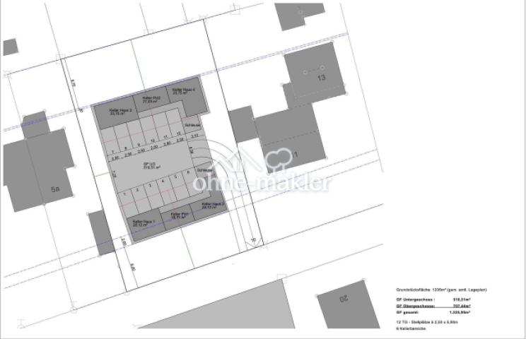 Bebauungsbeispiel mit TG