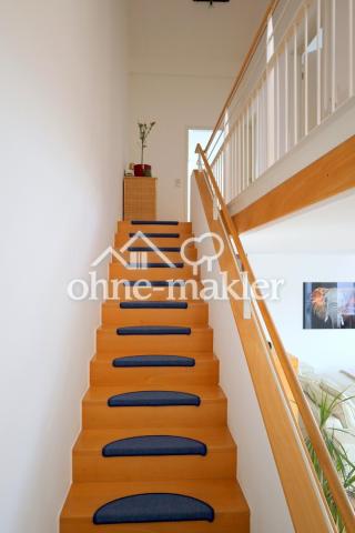 Treppe von unten nach oben