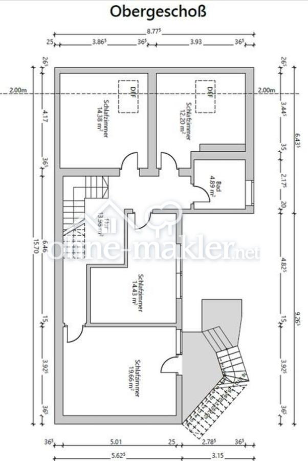 Obergeschoss Grundriss