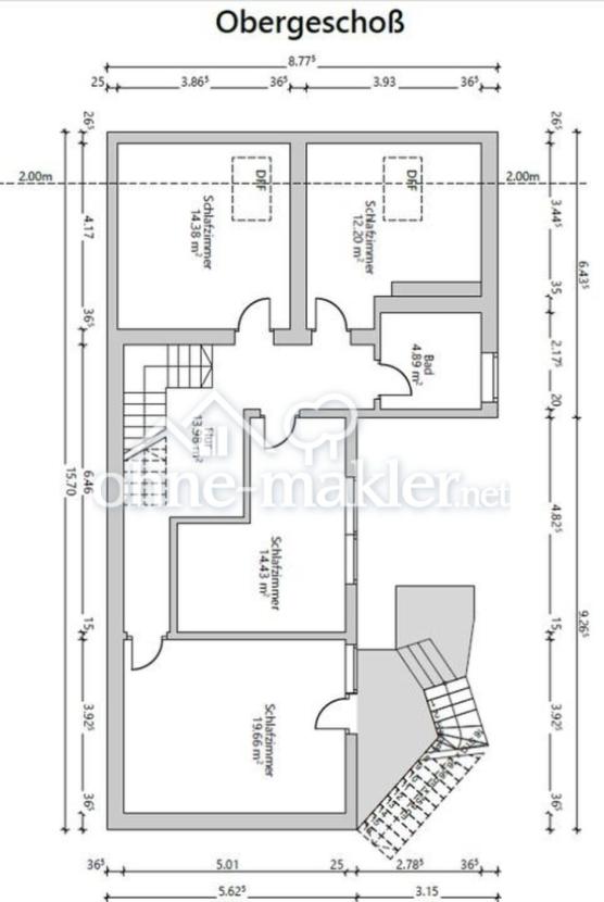 Obergeschoss Grundriss