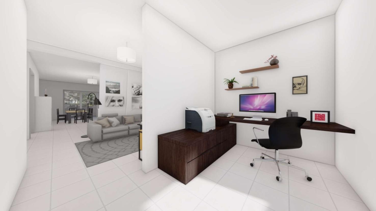 Wohnen/Büro visualisiert