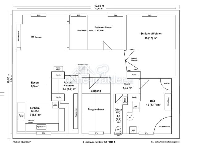 E1 Option zusätzliches Zimmer 