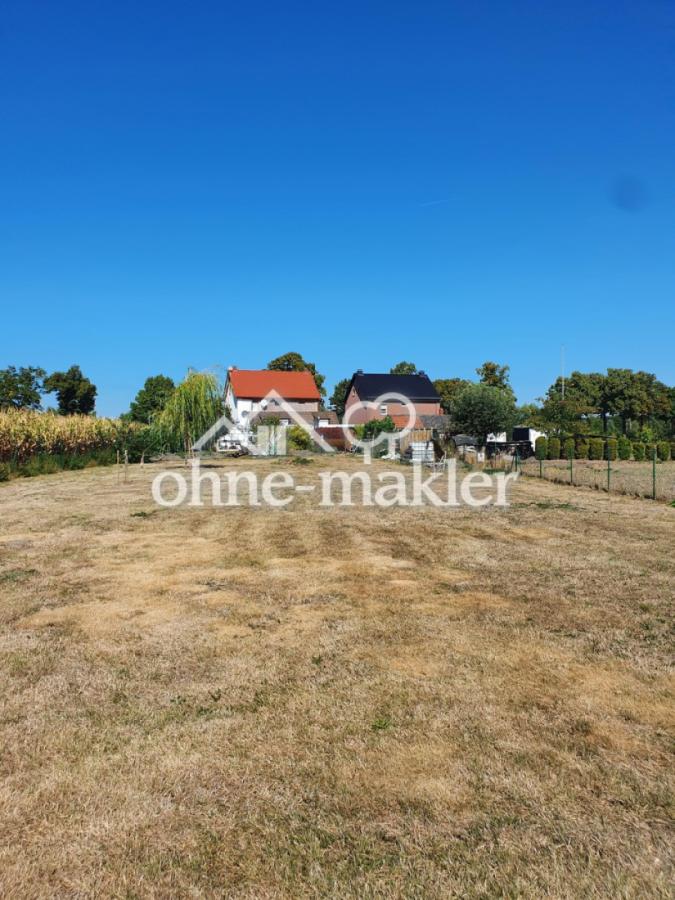 Blick vom Ende des Gartens