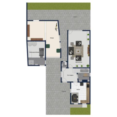 Außenbereich und Nebengebäude