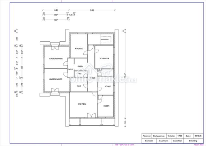 Grundriss Dachgeschoss