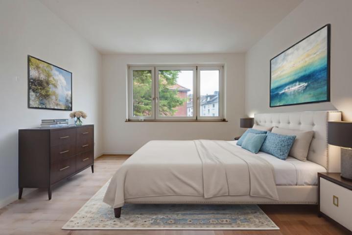 Möblierungsbeispiel Schlafzimmer