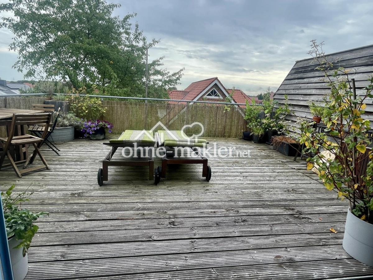 Dachterrasse Blick aus SZ