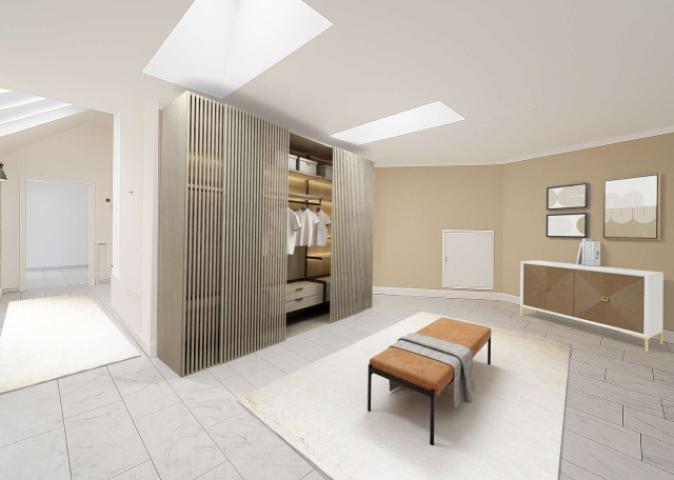 Visualisierung offenes Zimmer