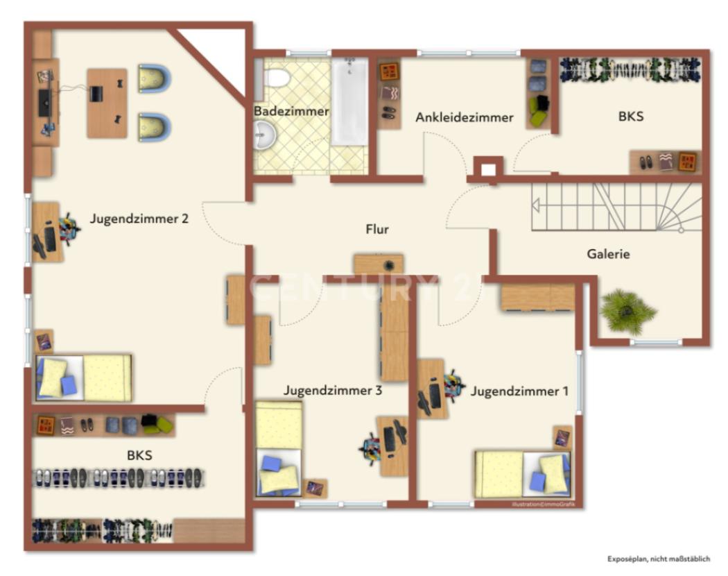 Grundriss Obergeschoss