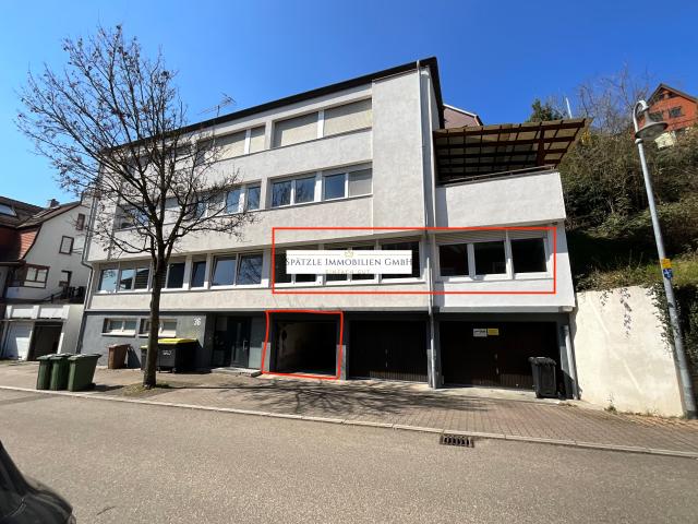 Haus mit Markierung Wohnung+Garage
