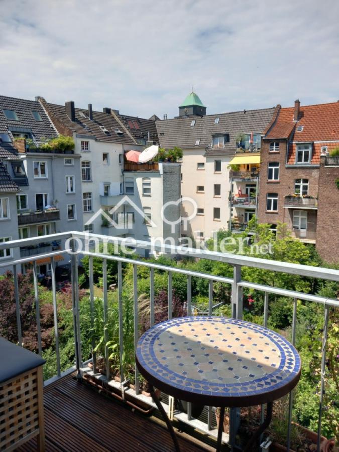 Blick vom Balkon