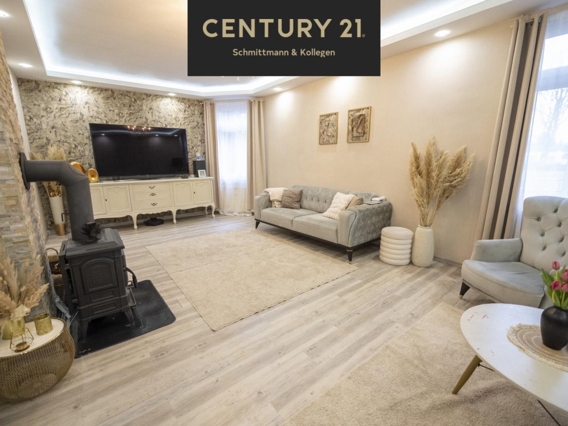 Wohnbereich mit Kaminofen