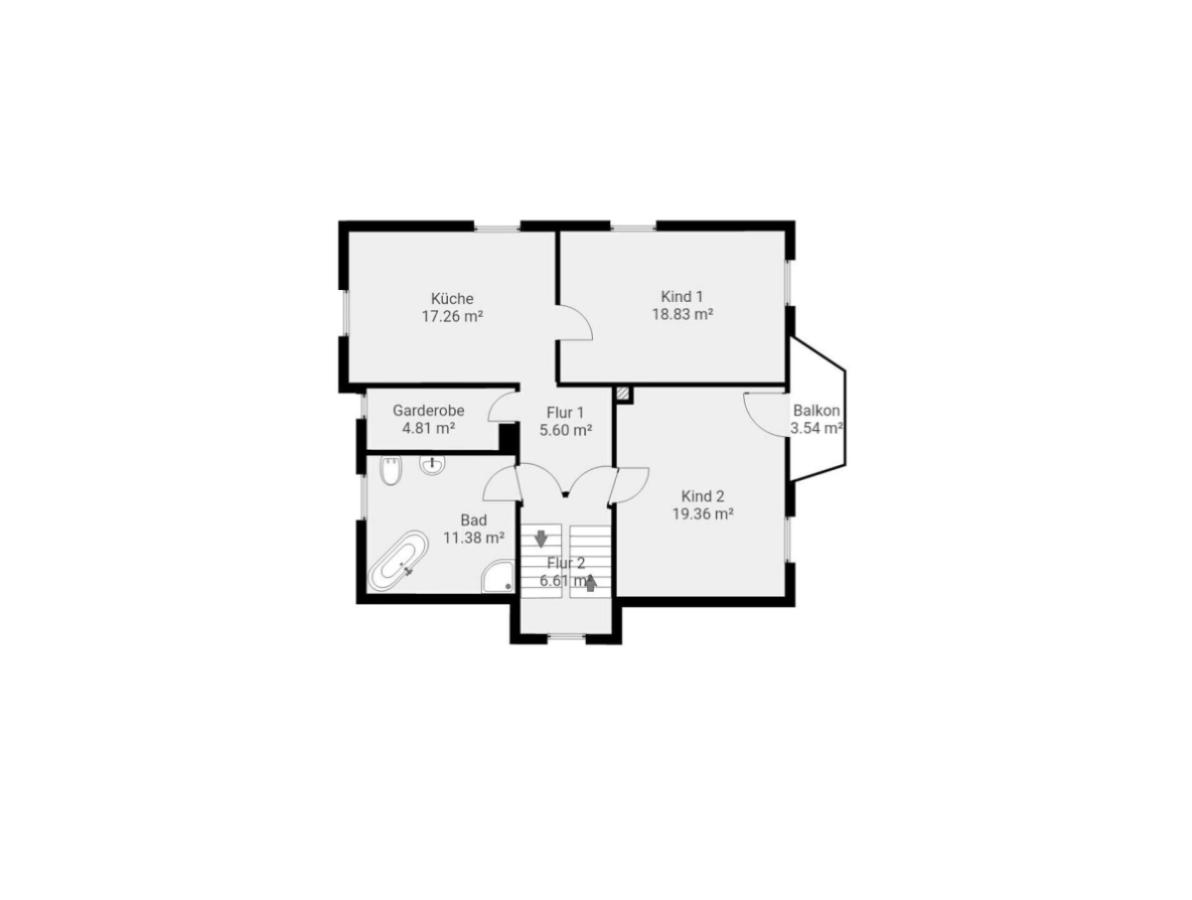 WRS Immobilien Babenhausen  - Grundriss - 1. Stock