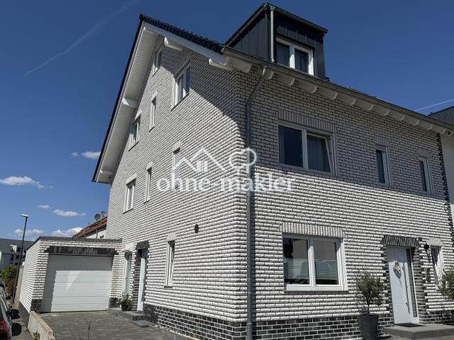 Seitliche Ansicht des Hauses