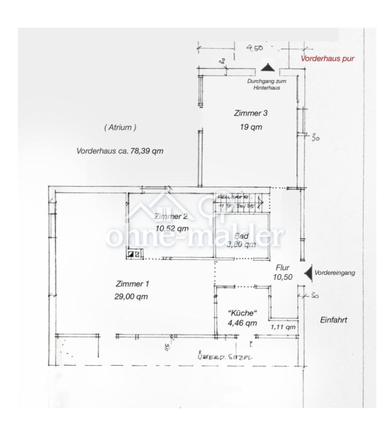 Vorderhaus Qm